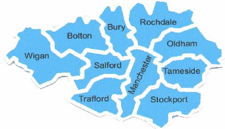 Greater Manchester Map